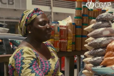 Women selling good at a local market